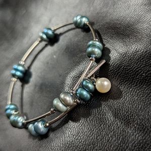 Vantel dark turquoise wrap bracelet
